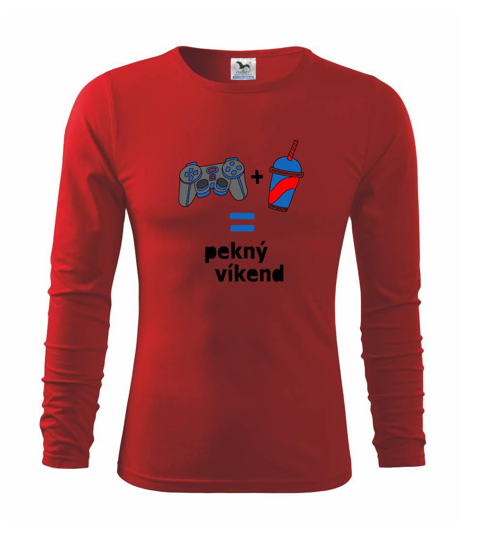 Tričká pre ajťákov - Pekný víkend - Tričko s dlhým rukávom FIT-T long sleeve