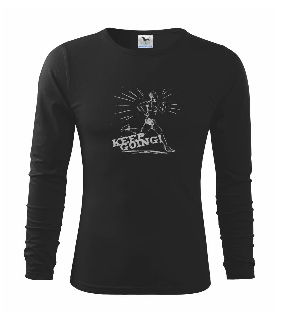 Tričká pre bežcov - Behanie -  keep going - Tričko detské Long Sleeve
