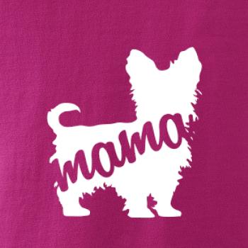 Yorkšírský teriér mama obrys