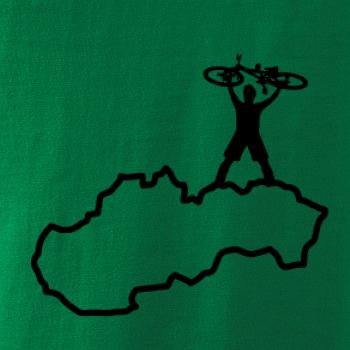 Mapa SK - cyklista na prsiach