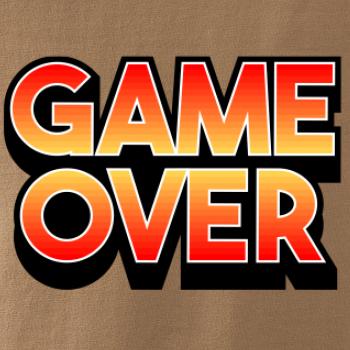 Game over - nápis farebný