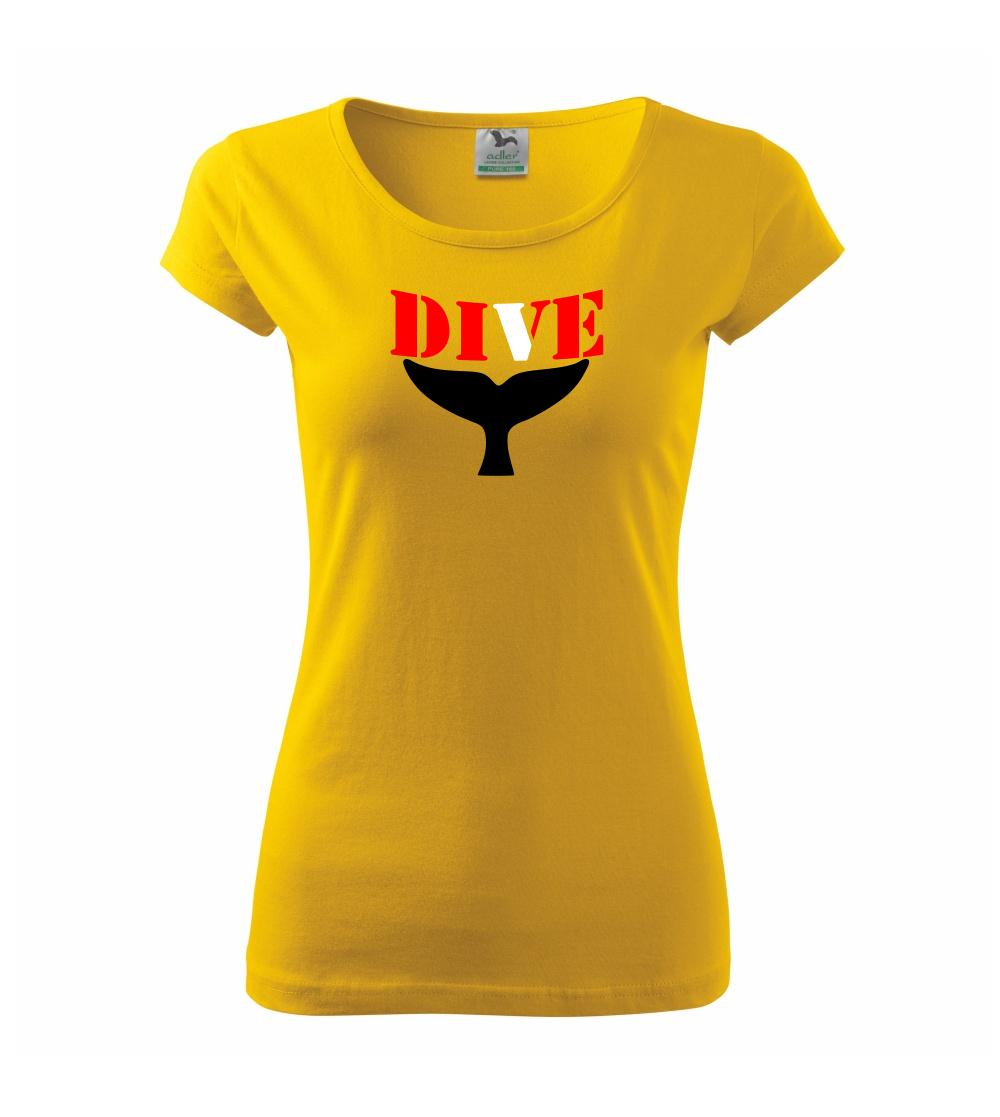 Potápačské tričká - Dive veľryba - Dámske tričko Pure