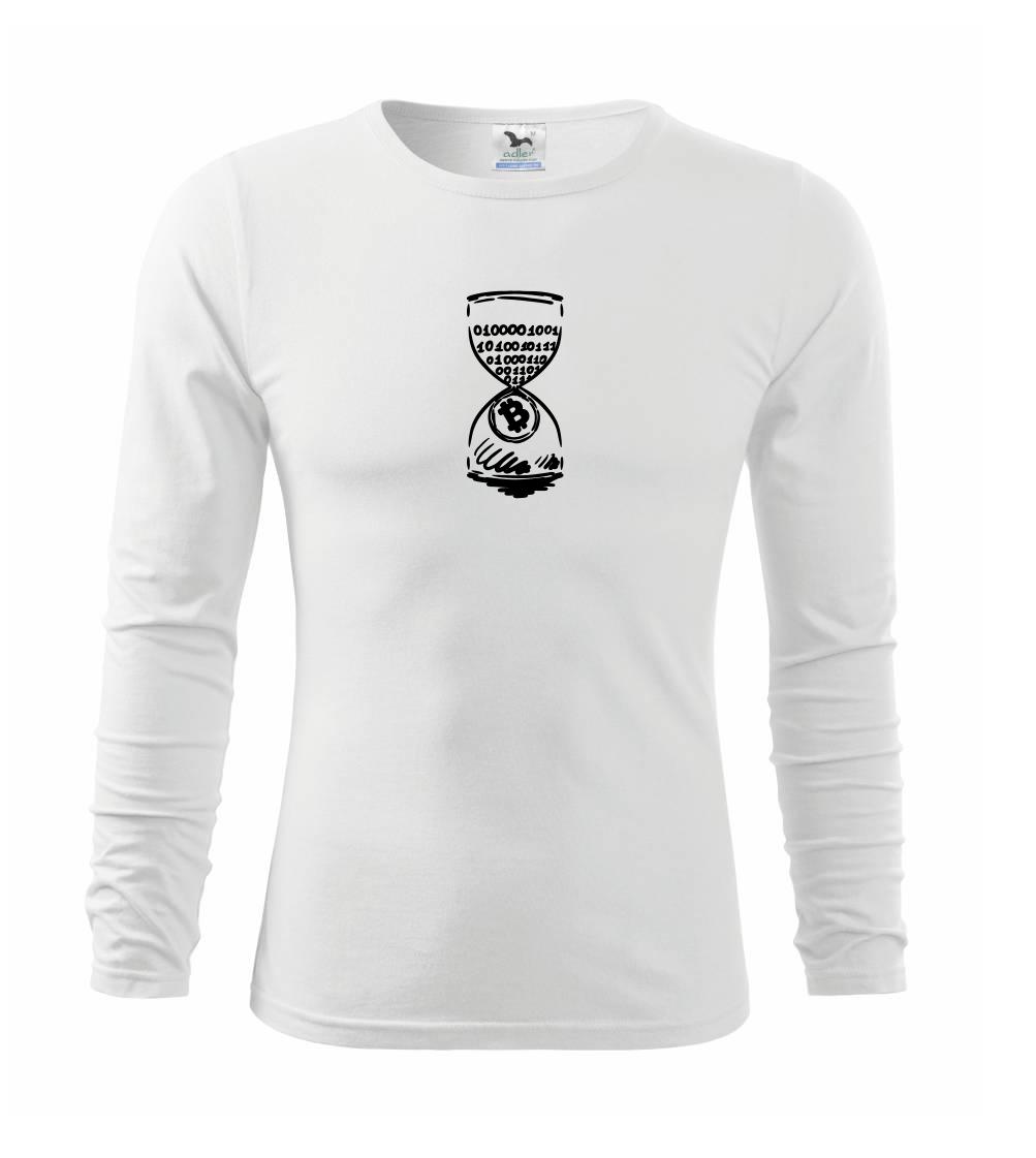 Bitcoin presýpacie hodiny - Tričko detské Long Sleeve