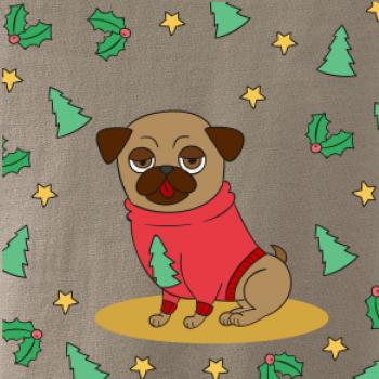 Vianočný mops Vianočný mops