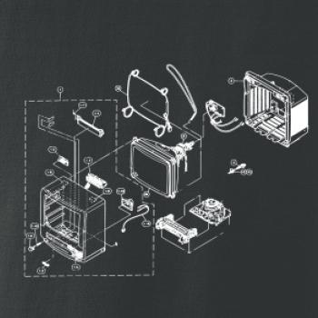 Nákres starý CRT televízor