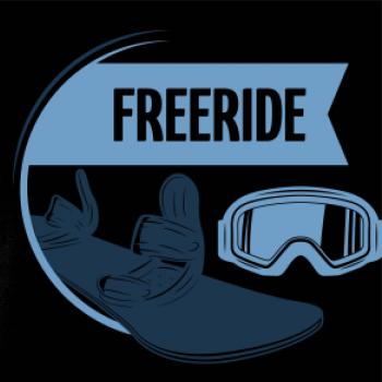 Freeride snowboard kruh