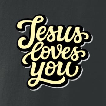 Jesus loves you - písané písmo