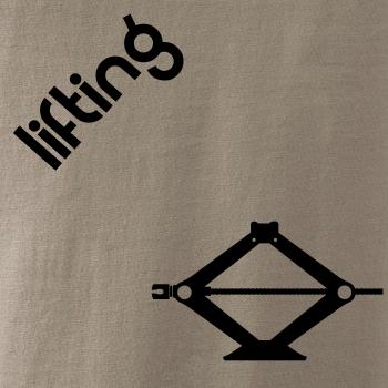 Lifting nápis šikmo