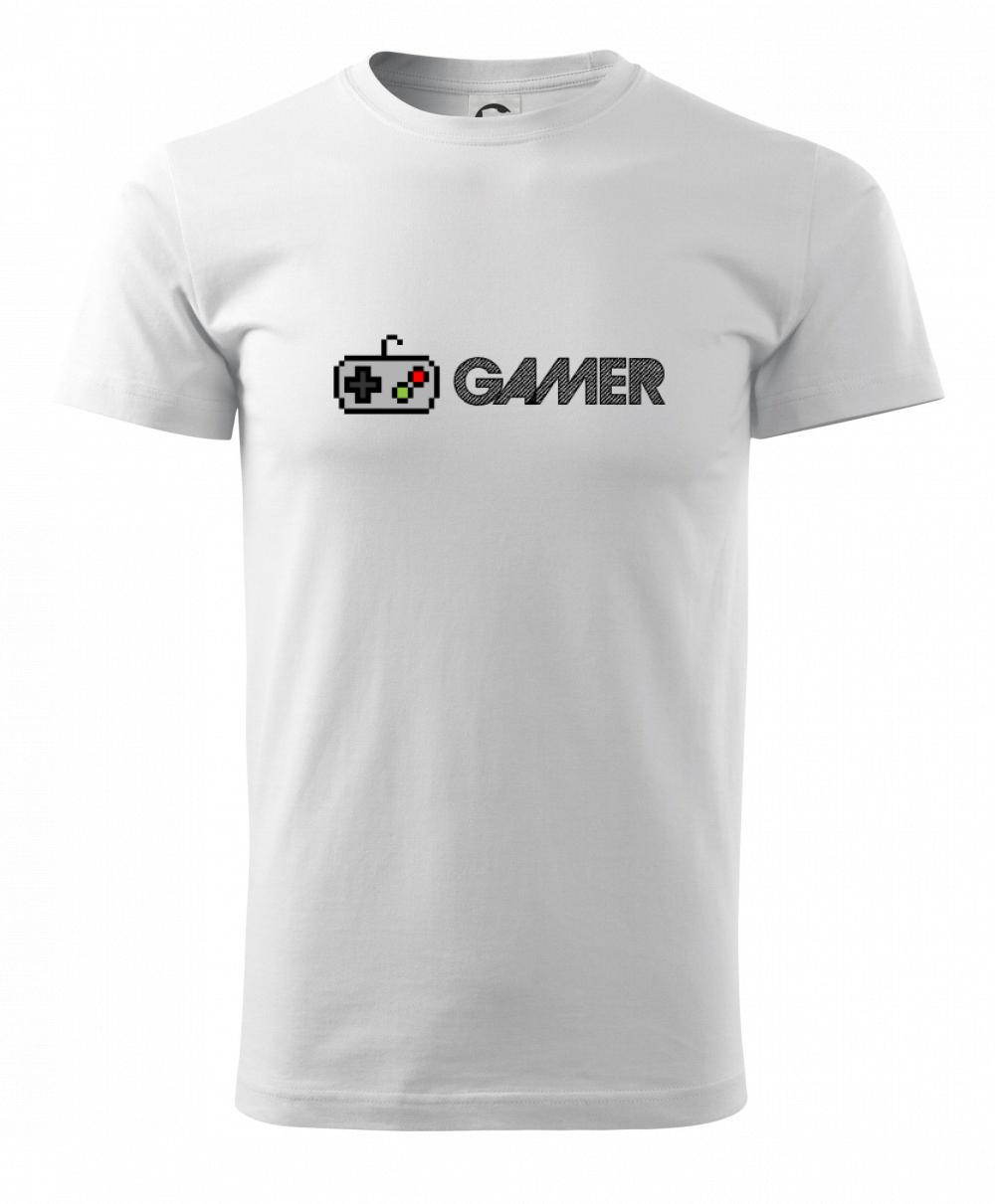 Tričká pre ajťákov - Gamer - ikona gamepad - Tričko extra veľké  (5-8XL)