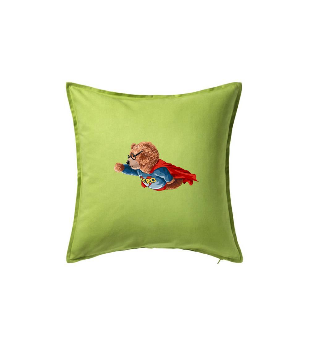 Grafické tričká - Medveď Hero - Vankúš 50x50