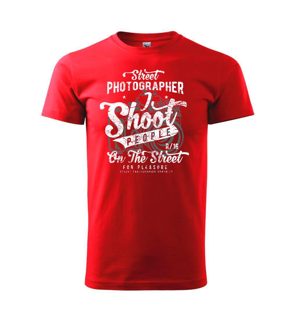 Tričká pre fotografov - Street Photographer - Tričko extra veľké  (5-8XL)