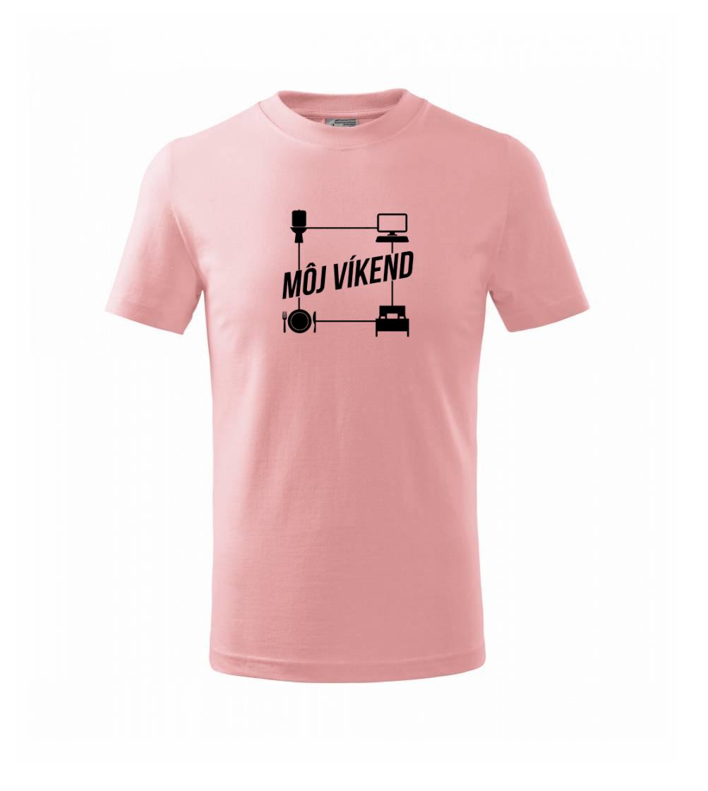 Tričká pre ajťákov - Môj víkend - Tričko detské bavlnené