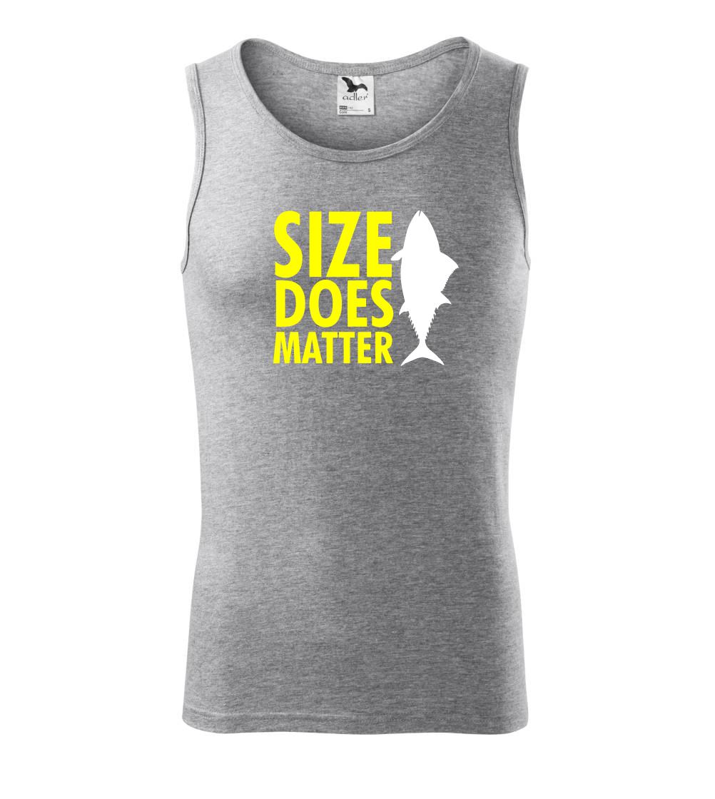 Tričká pre rybárov s potlačou - Rybárčenie - Size does matter - Tielko pánske Core