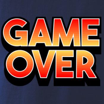 Game over - nápis farebný