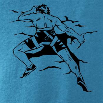 Climbing man