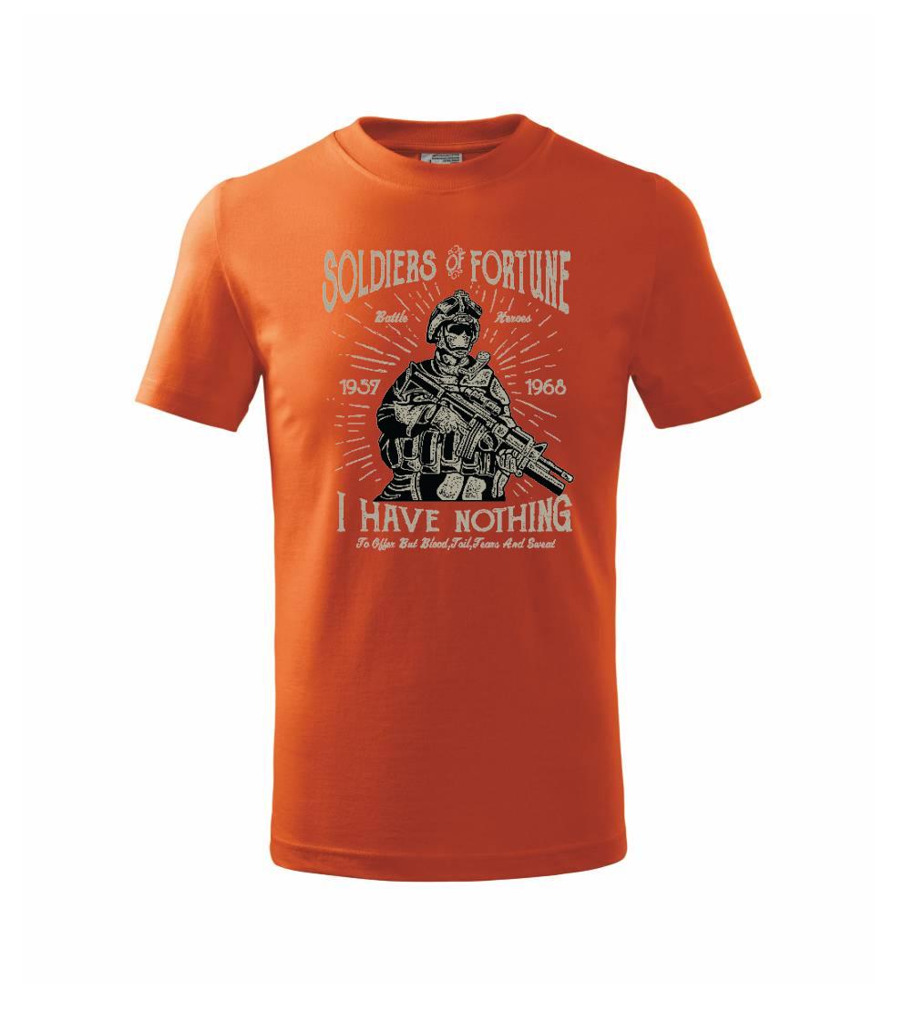 Vojenská tričká s potlačou - Soldiers Of Fortune - Tričko detské bavlnené
