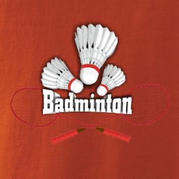 Bedminton - nápis s košíkmi
