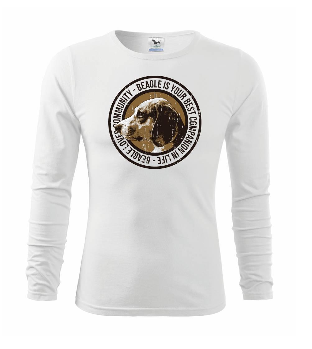 Bígl na tričku - Dog beagle - Tričko detské Long Sleeve
