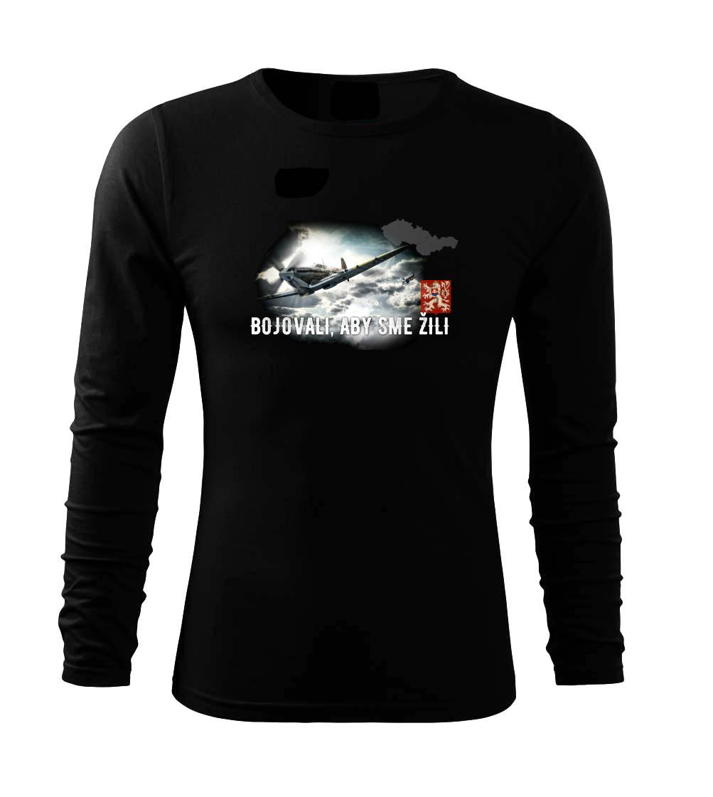 Bojovali, aby sme žili SK - Tričko s dlhým rukávom FIT-T long sleeve