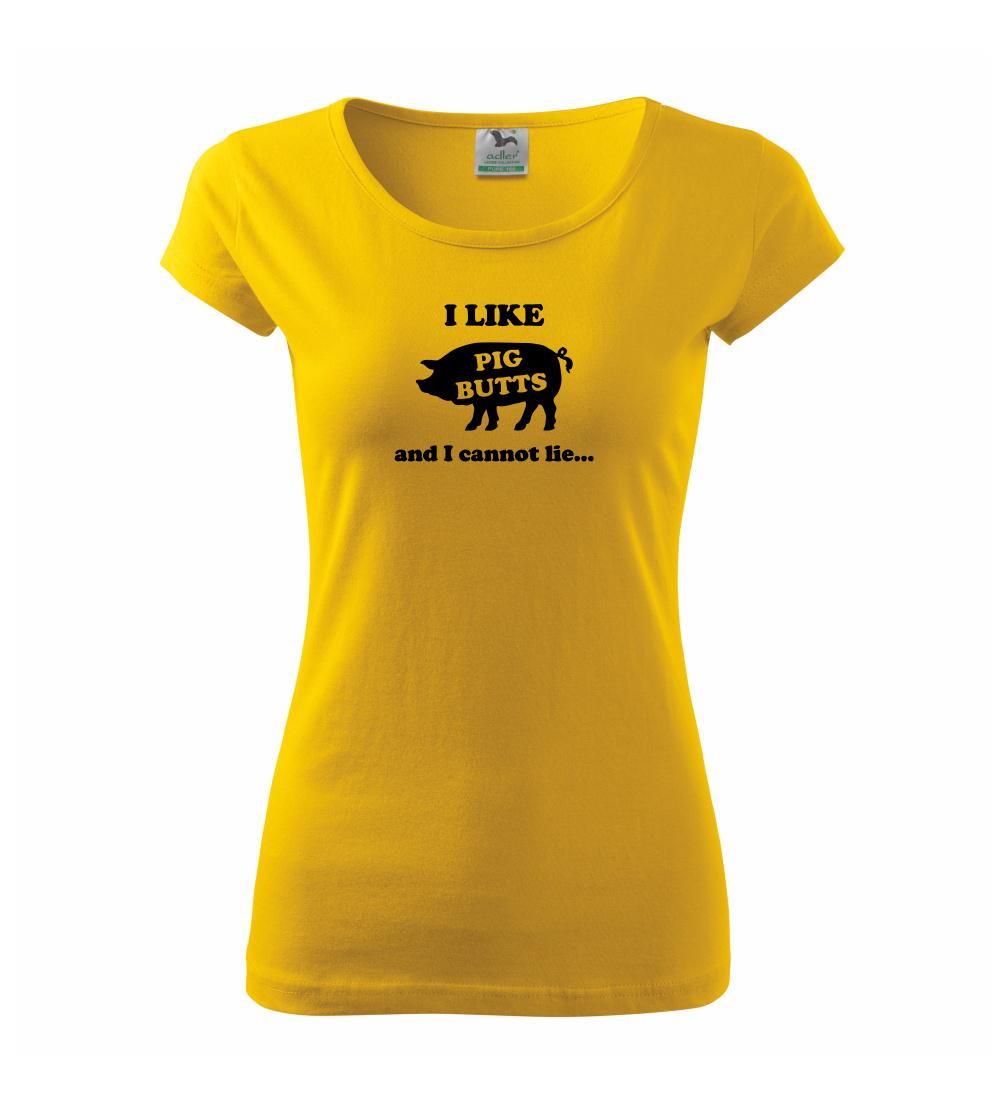 Ostatné nápisy - Pig Butts - Dámske tričko Pure