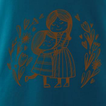 Matka a dcéra v objatí