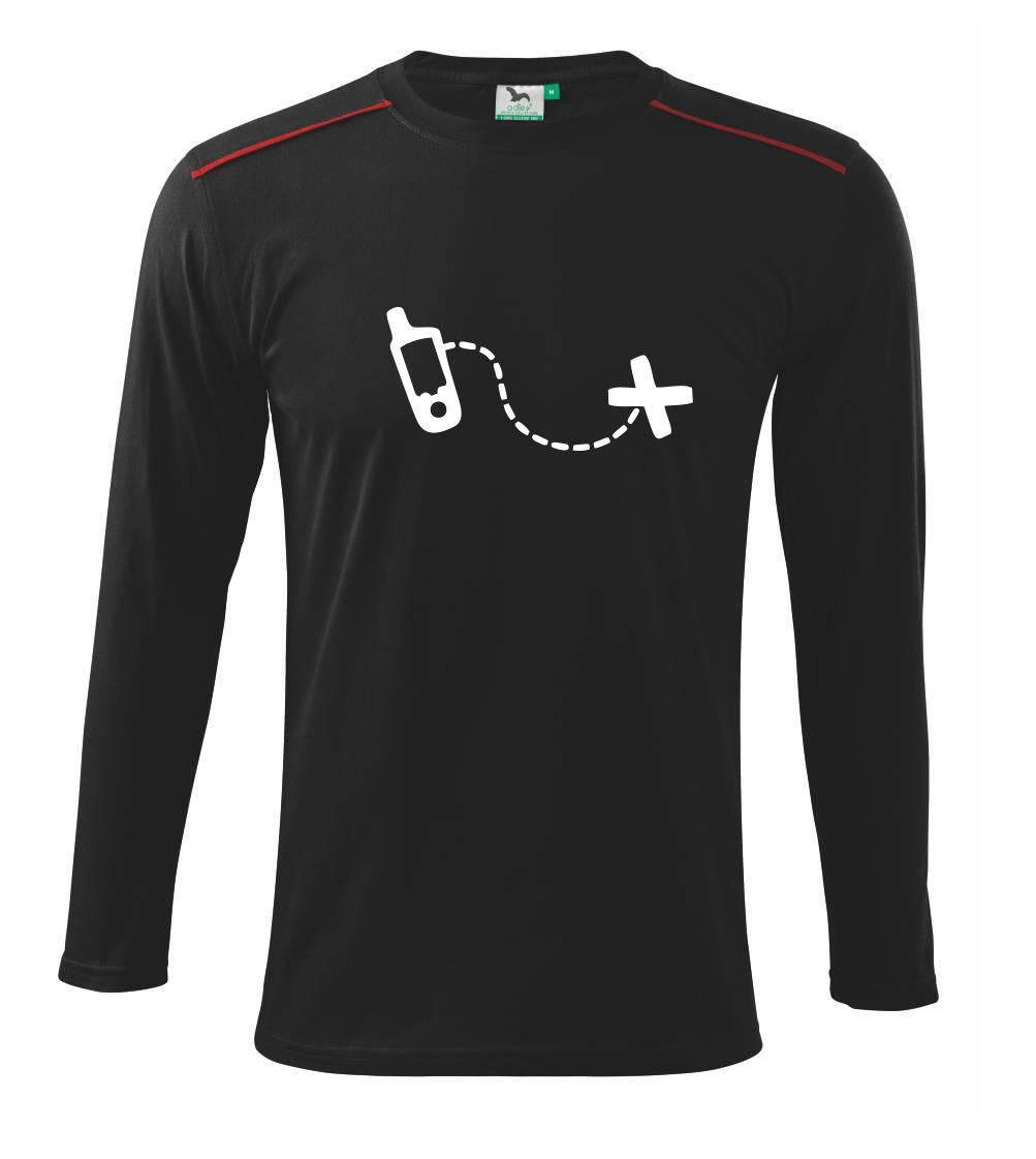 Tričká na geocaching - Gps cache - Tričko s dlhým rukávom Long Sleeve