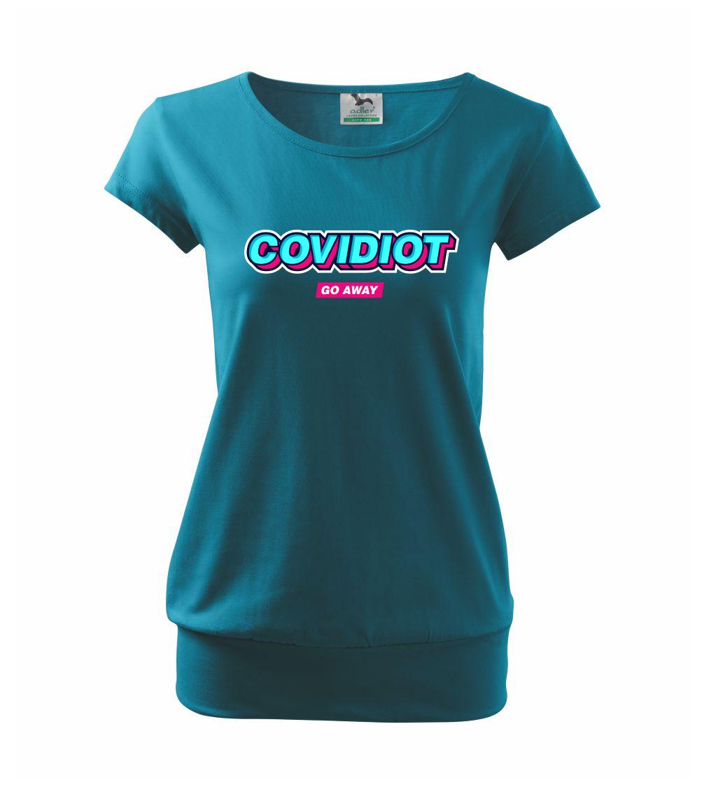 Covidiot - Voľné tričko city