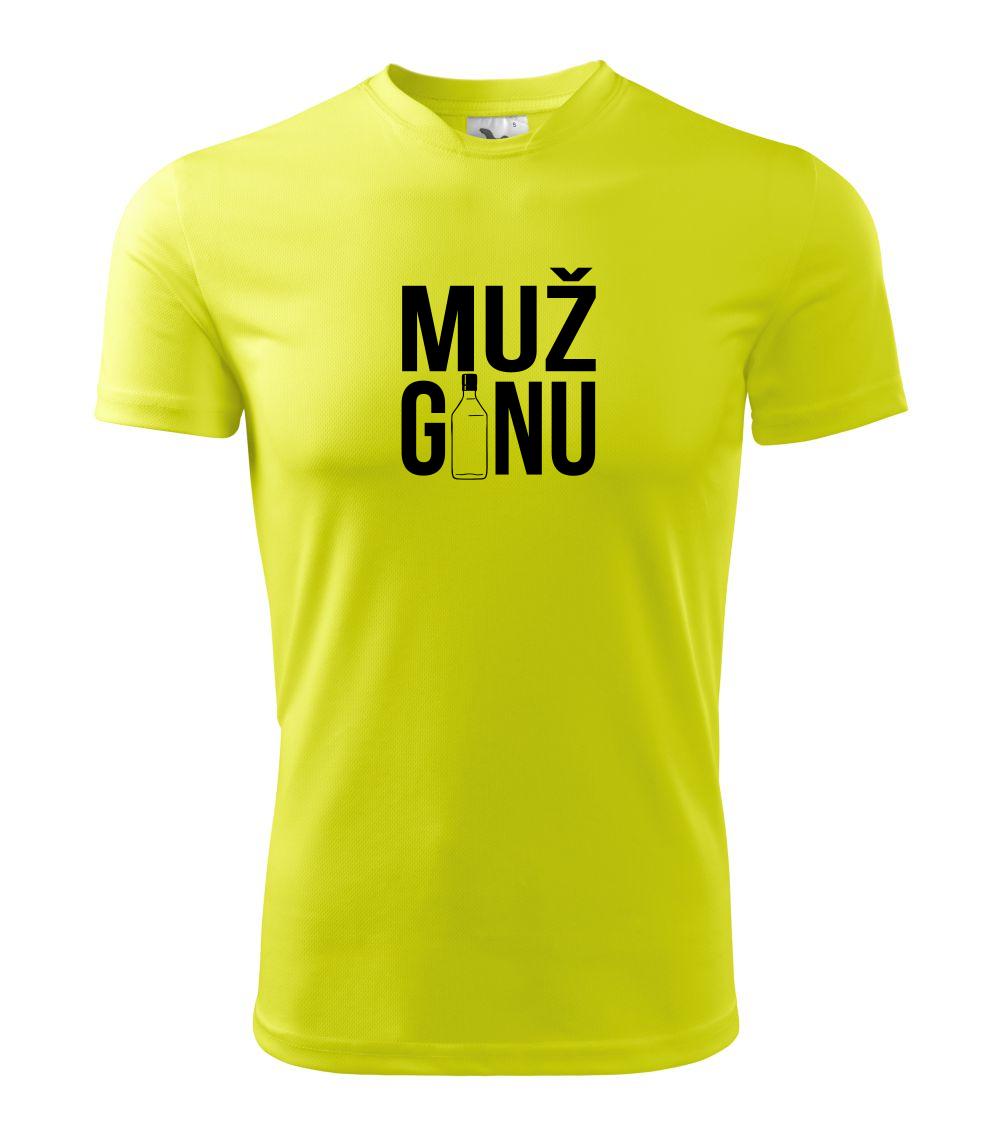 Vtipná tričká s motívmi pitie - ostatné - Muž ginu - Pánske tričko Fantasy športové