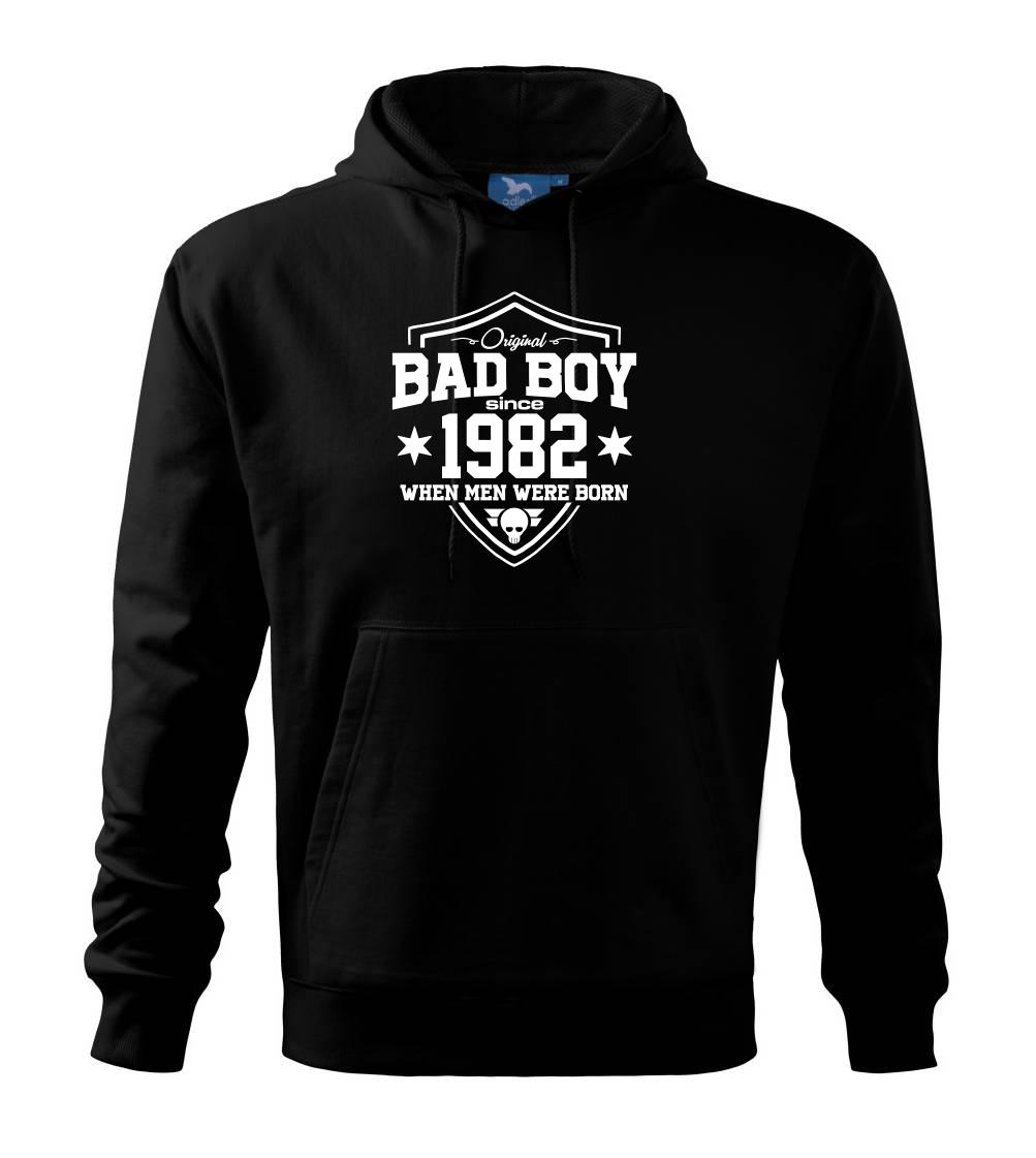 Trička s ročníkom 1982 - Bad boy since 1982 - Mikina pánska Cape s kapucňou