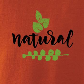 Natural - nápis v listoch