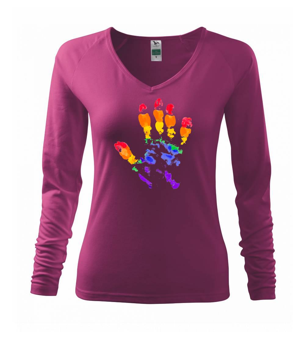 LGBT hand print LGBT hand print