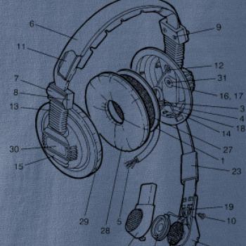 Nákres slúchadlo pre pilota