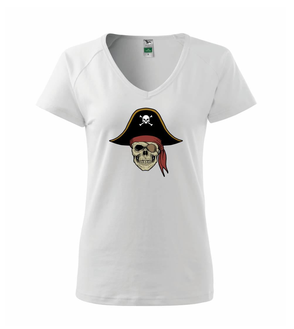  Pirátska lebka s klobúkom