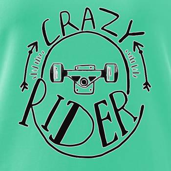 Crazy skateboard rider