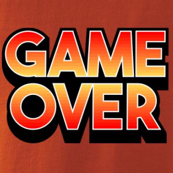 Game over - nápis farebný