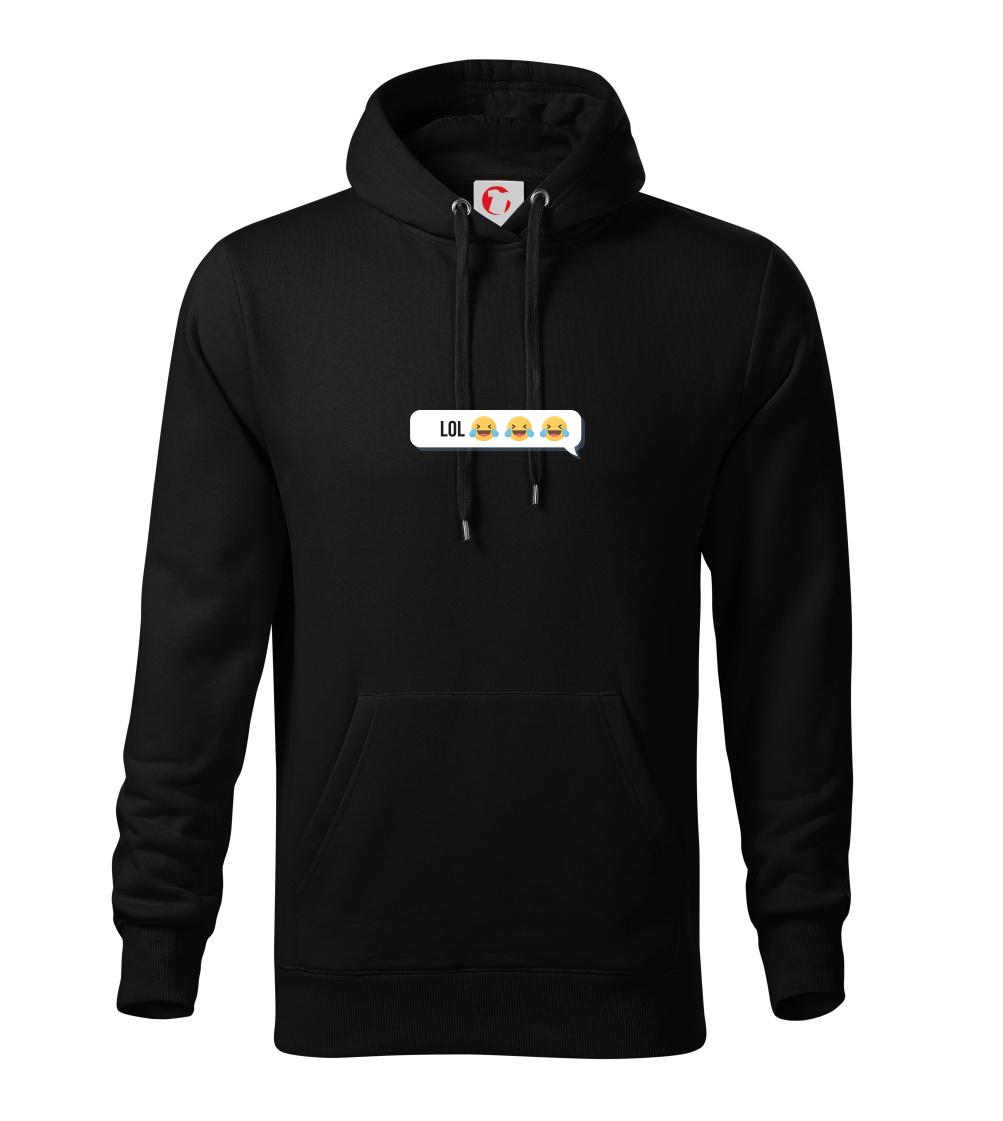Tričká pre ajťákov - Emoji - LOL - Mikina pánska Cape s kapucňou