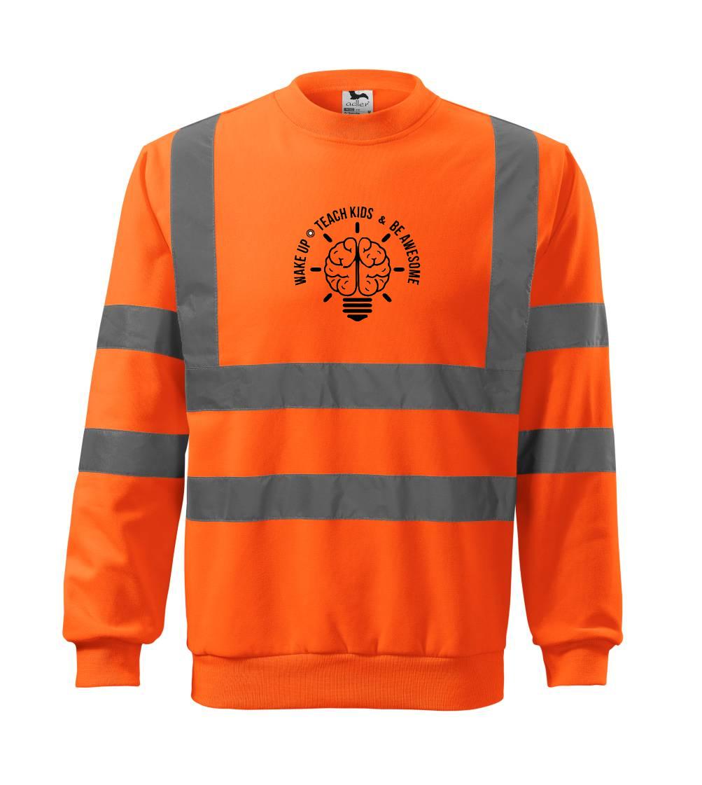 Učiteľské tričká - Teach kids - Reflexná mikina