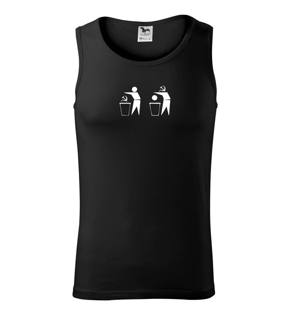 Politické tričká - Kosák, hlava, koš - Tielko pánske Core