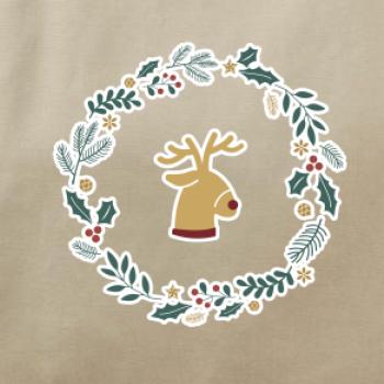 Vianočný veniec so sobom