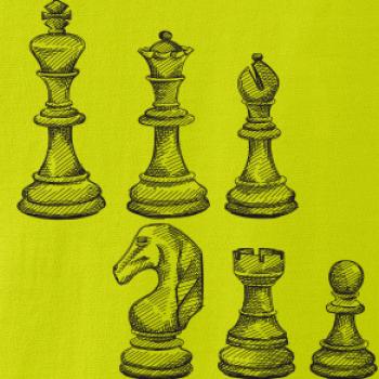 Šachové figurky kreslené