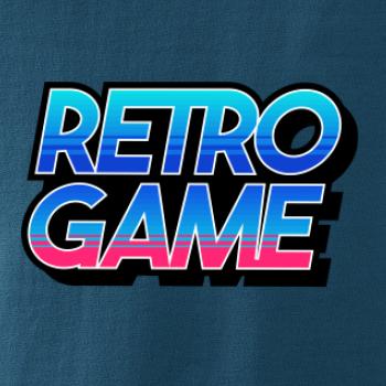 Retro game nápis farebný