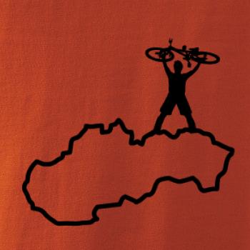 Mapa SK - cyklista na prsiach