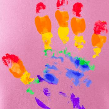 LGBT hand print LGBT hand print