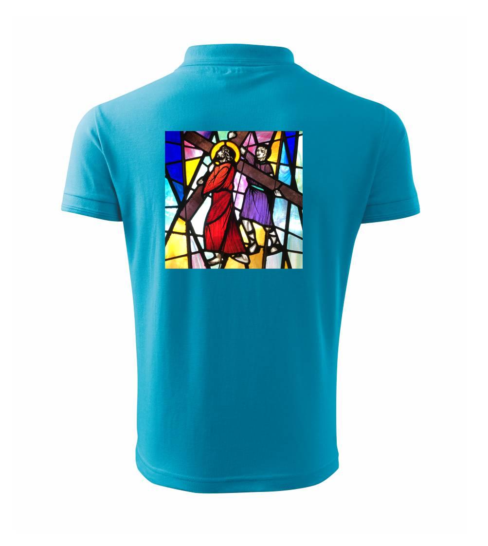 Vitráž - Ježiš a kríž Vitráž - Ježiš a kríž