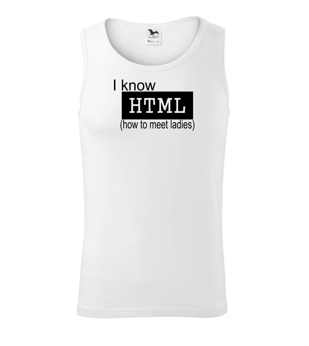 Tričká pre ajťákov - HTML - Tielko pánske Core