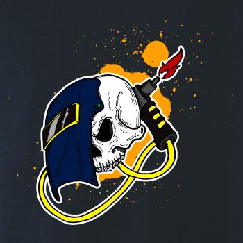 Zvárač - kreslená lebka