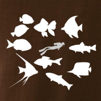 Potápač ryby štvorec