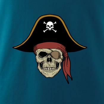  Pirátska lebka s klobúkom