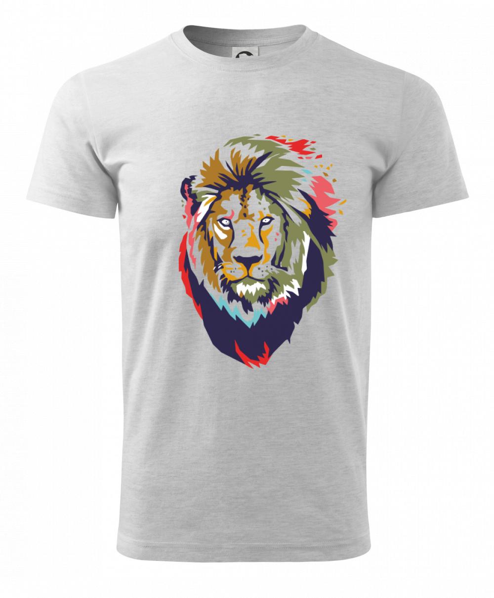 Hlava leva kreslená jednoduchá Hlava leva kreslená jednoduchá