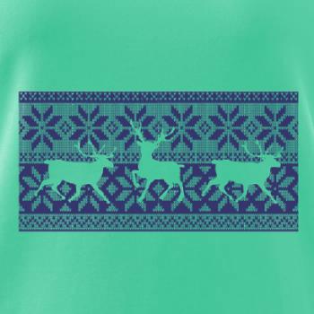 Jeleň vo vianočnom vzore Jeleň vo vianočnom vzore